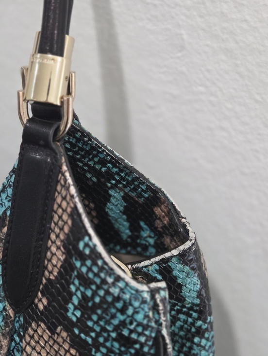 Brahmin Celia Bird of Paradise Frontera Snake Embossed Leather Satchel & Wallet - Picture 7 of 16